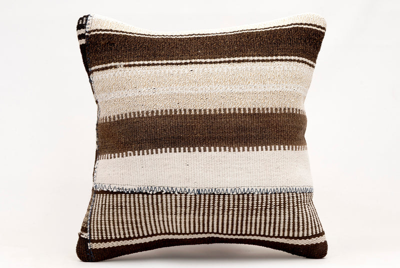 Patchwork Pillow, 16x16 (KW40405482) 16x16 Kilim