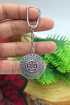 Handmade Filigree Sterling Silver Keychain (NG201022679)