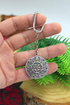 Handmade Filigree Sterling Silver Keychain (NG201022681)