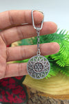 Handmade Filigree Sterling Silver Keychain (NG201022683)