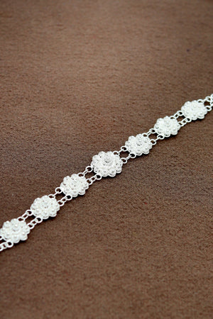 Coriander Model Handmade Filigree Silver Bracelet (NG201022083)