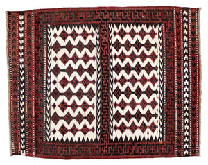 3'2"x3'11" Turkoman Kilim Rug (KW050295)