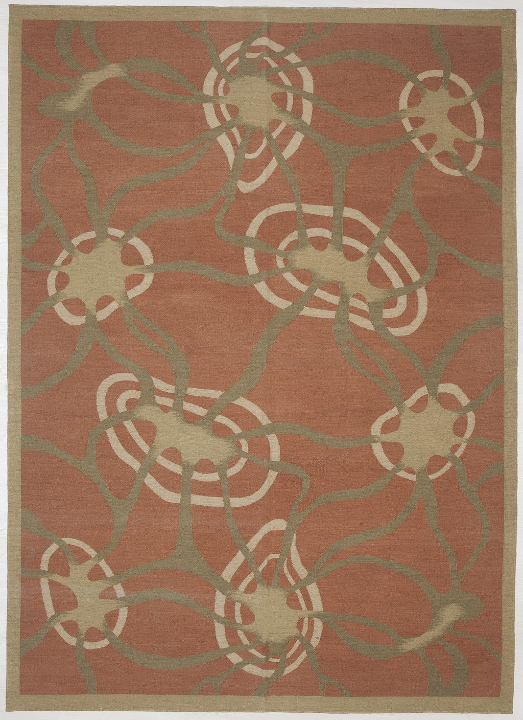 4'8"x7'10" Indian Kilim Rug (KW120389)