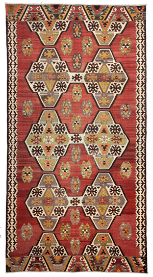 5'9"x10'9" Mersin Kilim Rug (KW130029)