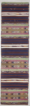 2'6"x9'10" Malatya Kilim Runner (KW130113)