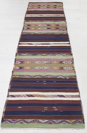 2'6"x9'10" Malatya Kilim Runner (KW130113)