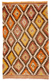 5'5"x8'10" Afyonkarahisar Kilim Rug (KW130353)