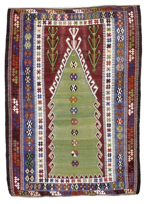 4'5"x6'3" Konya Kilim Rug (KW140061)