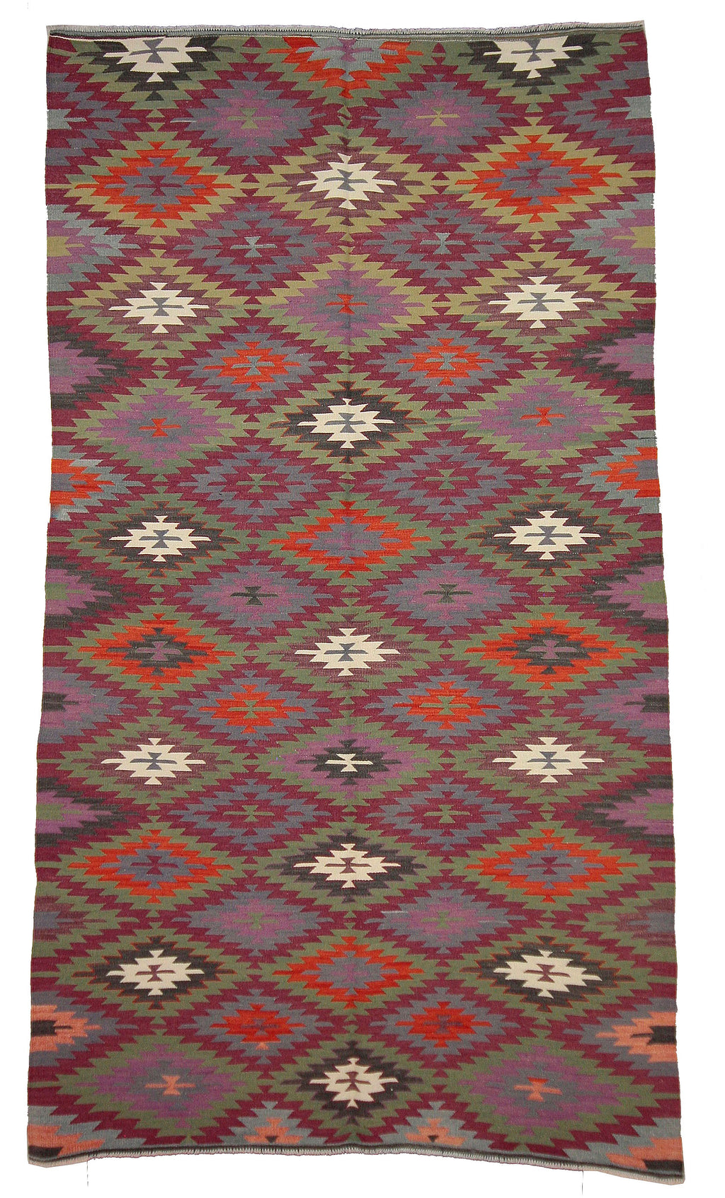 5'5"x9'8" Afyonkarahisar Kilim Rug (KW140420)