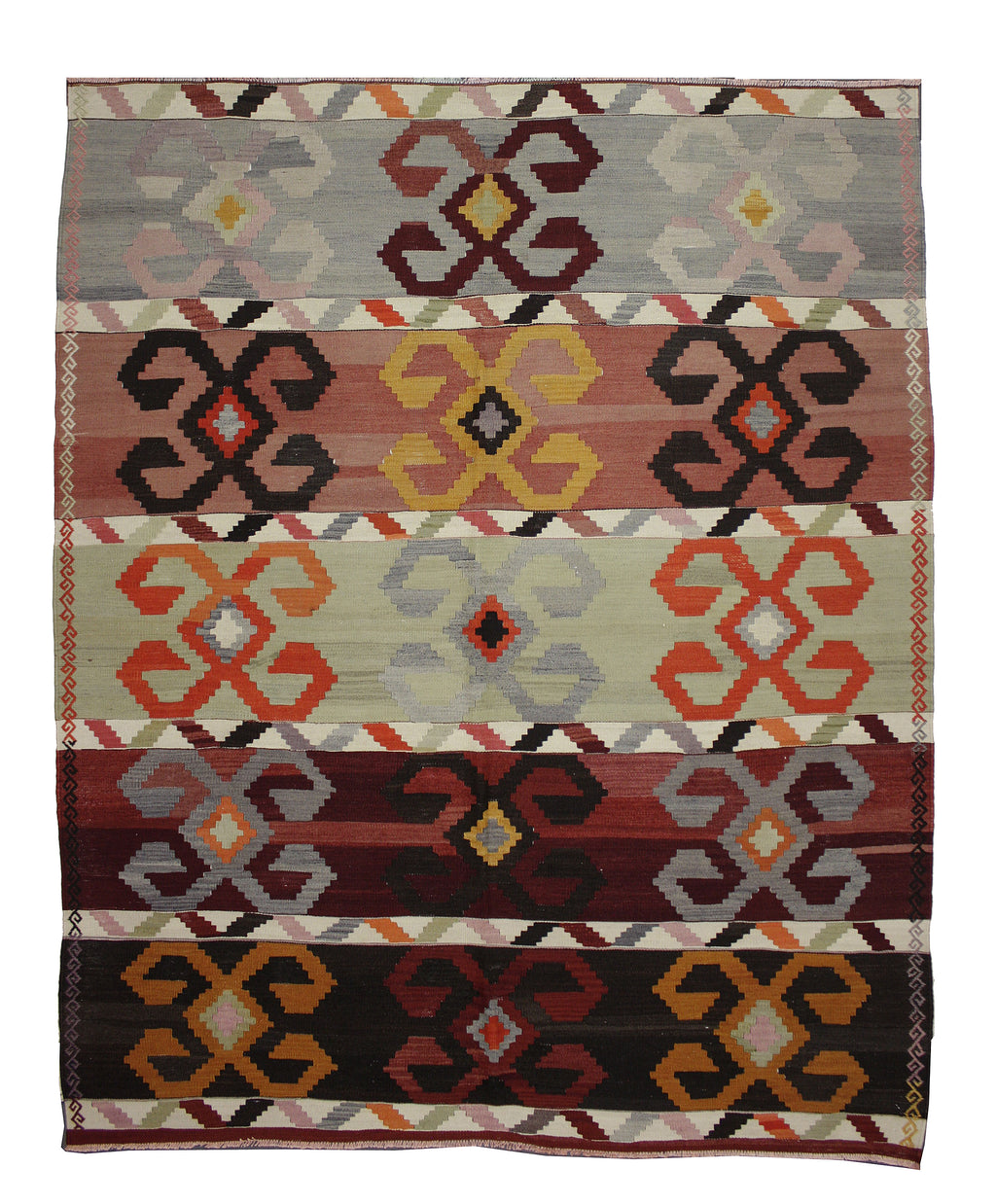 5'7"x6'10" Sivas Kilim Rug (KW140458)