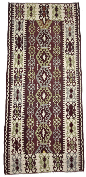 5'3"x12'3" Antalya Kilim Rug (KW150442)