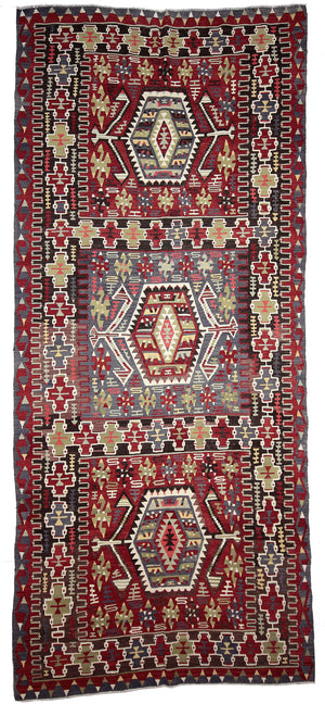 5'3"x11'11" Oushak Kilim Rug (KW150443)