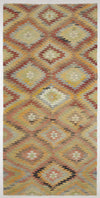 4'9"x9'10" Afyonkarahisar Kilim Rug (KW150447)