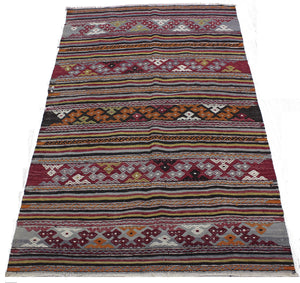3'6"x4'11" Balikesir Kilim Rug (KW160030)