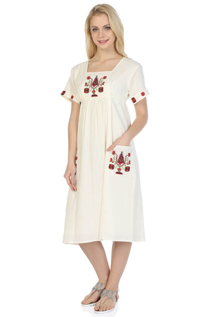 Cotton Gauze Dress - Sleeveless (Melek)