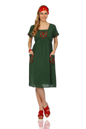 Cotton Gauze Dress - Sleeveless (Melek)