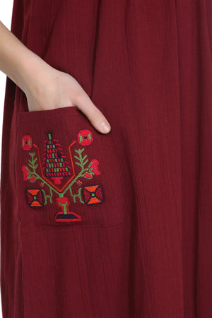 Cotton Gauze Dress - Sleeveless (Melek)