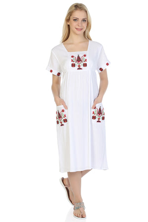 Cotton Gauze Dress - Sleeveless (Melek)