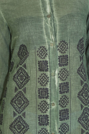 Cotton Gauze Dress - Authentic Pattern (Hazan)