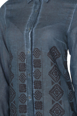 Cotton Gauze Dress - Authentic Pattern (Hazan)