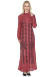 Cotton Gauze Dress - Authentic Pattern (Hazan)