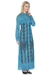 Cotton Gauze Dress - Authentic Pattern (Hazan)