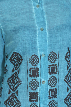 Cotton Gauze Dress - Authentic Pattern (Hazan)