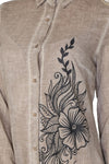Cotton Gauze Dress - Floral Pattern (Hazan)
