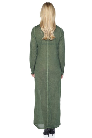 Cotton Gauze Dress - Floral Pattern (Hazan)