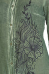 Cotton Gauze Dress - Floral Pattern (Hazan)
