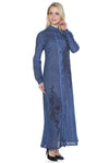 Cotton Gauze Dress - Floral Pattern (Hazan)