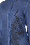 Cotton Gauze Dress - Floral Pattern (Hazan)