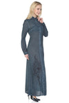 Cotton Gauze Dress - Floral Pattern (Hazan)