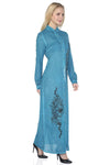 Cotton Gauze Dress - Floral Pattern (Hazan)