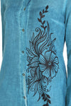 Cotton Gauze Dress - Floral Pattern (Hazan)