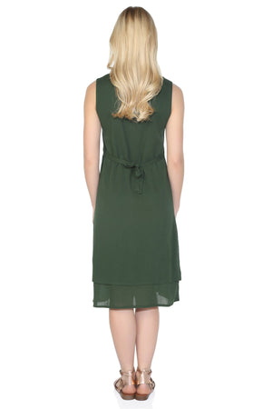 Cotton Gauze Dress - Sleeveless (Sibel)