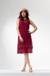 Cotton Gauze Dress - Sleeveless (Sibel)