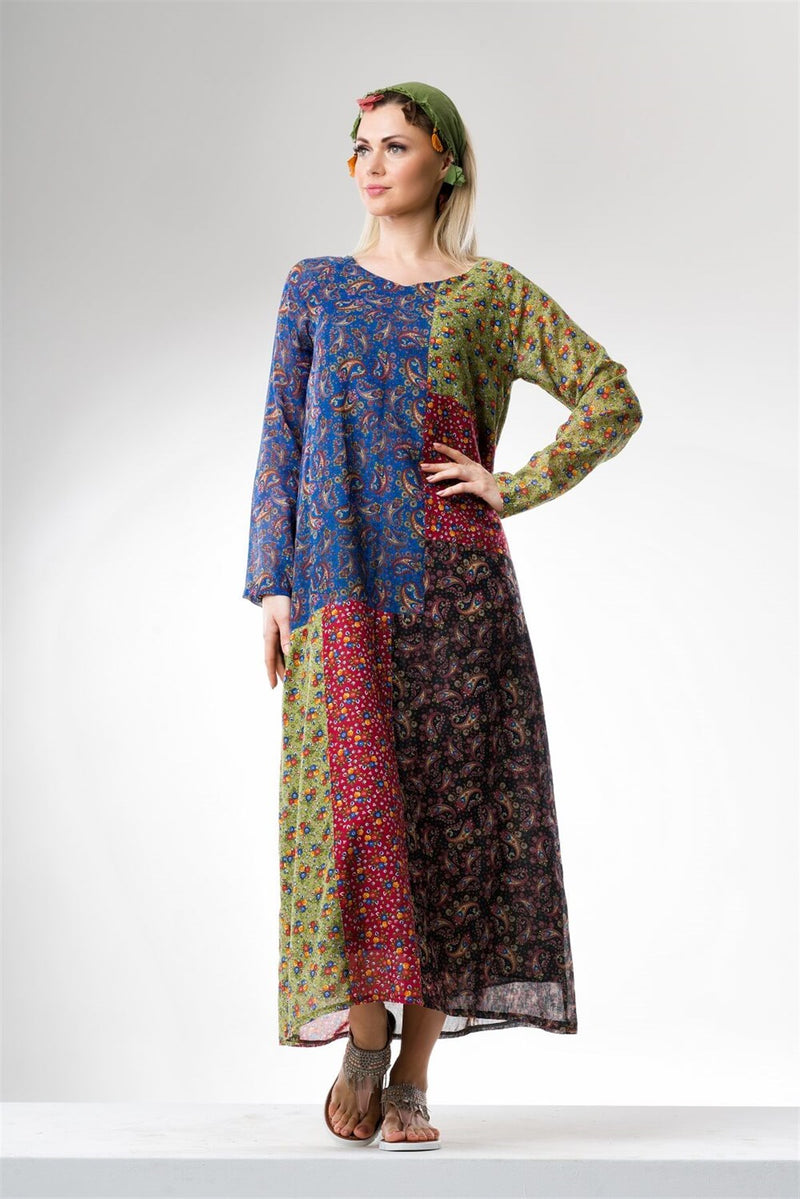 Cotton Gauze Dress - Long Sleeve (Feraye) - Women's Dresses ... Cotton Gauze Dress - Long Sleeve (Feraye) - Women's Dresses ...