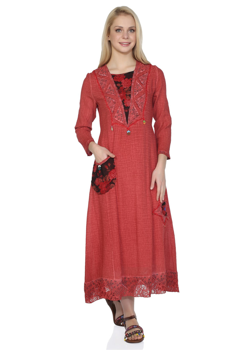 Cotton Gauze Dress - Long Sleeve (Hurrem)