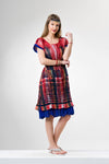 Cotton Gauze Dress - Flow Pattern (Defne)