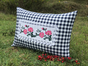 16"x24" Cross Stitch Pillow Cover (HY57)