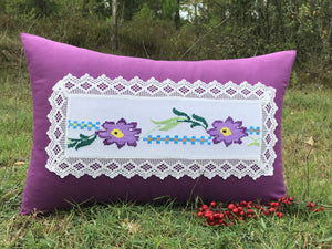 16"x24" Cross Stitch Pillow Cover (HY58)