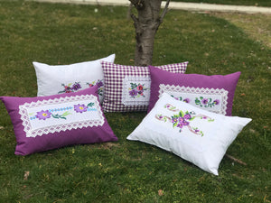 16"x24" Cross Stitch Pillow Cover (HY58)