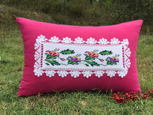 16"x24" Cross Stitch Pillow Cover (HY59)