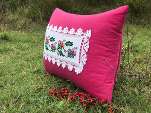 16"x24" Cross Stitch Pillow Cover (HY59)