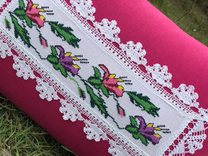 16"x24" Cross Stitch Pillow Cover (HY59)