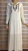 Cotton Gauze Dress - Hooded and Long Sleeve (Asli)