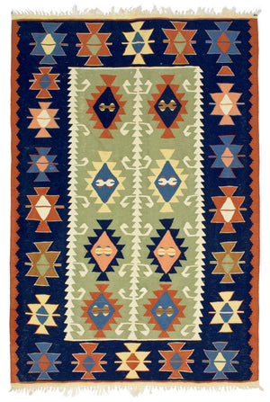 3'6"x5'5" Turkish Kilim Rug (KW210888)