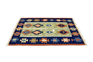 3'6"x5'5" Turkish Kilim Rug (KW210888)