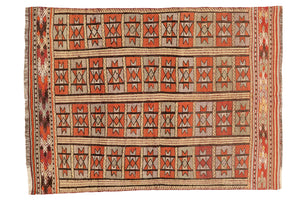 3'7"x5'1" Fethiye Kilim Rug (KW040730)